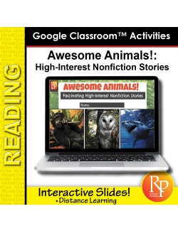 High Interest/Low Vocabulary Reading About AWESOME ANIMALS! Savings Bundle