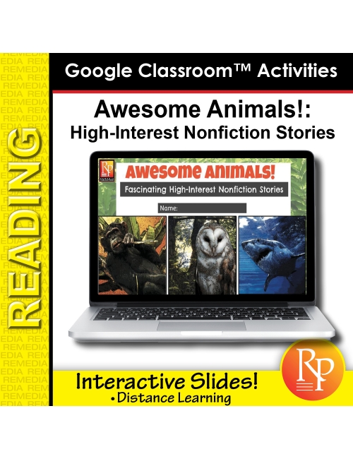 High Interest/Low Vocabulary Reading About AWESOME ANIMALS! Savings Bundle