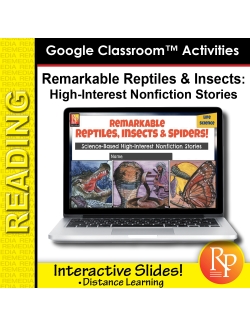High Interest Reading / Low Vocab REMARKABLE REPTILES, INSECTS &amp; SPIDERS GOOGLE