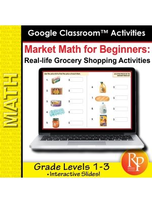 MARKET & GROCERY STORE MATH FOR BEGINNERS- 200 GOOGLE SLIDES! add/subtract MARKET & GROCERY STORE MATH FOR BEGINNERS- 200 GOOGLE SLIDES! add/subtract