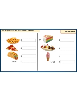 MENU MATH FOR BEGINNERS- 187 GOOGLE SLIDES! Add, Subtract, Multiply, Decimals MENU MATH FOR BEGINNERS- 187 GOOGLE SLIDES! Add, Subtract, Multiply, Decimals