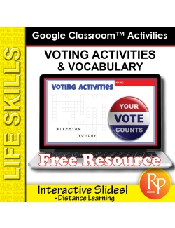 FREE! Google Classroom: Voting Activities FREE! Google Classroom: Voting Activities