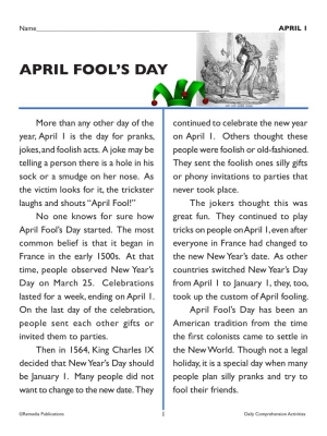 APRIL - DAILY READING COMPREHENSION "This Day in History" Google Slide Lessons APRIL - DAILY READING COMPREHENSION "This Day in History" Google Slide Lessons