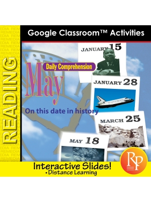 MAY - DAILY READING COMPREHENSION "This Day in History" Google Slide Lessons MAY - DAILY READING COMPREHENSION "This Day in History" Google Slide Lessons