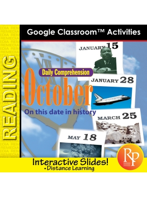 OCTOBER - DAILY READING COMPREHENSION "This Day in History" Google Slide Lessons OCTOBER - DAILY READING COMPREHENSION "This Day in History" Google Slide Lessons
