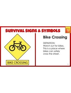191 Google Slides: SURVIVAL SIGNS, SYMBOLS: SELF CHECKING FLASH CARDS Special Ed 191 Google Slides: SURVIVAL SIGNS, SYMBOLS: SELF CHECKING FLASH CARDS Special Ed