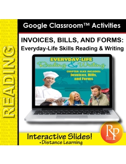 Google Slides: Invoices, Bills and Forms - Everyday-Living Reading &amp; Writing