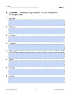 Google Classroom Activities: Money Management Words - Life-Skills Lessons Google Classroom Activities: Money Management Words - Life-Skills Lessons