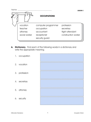 Google Classroom Activities: Occupation Words - Life-Skills Lessons Google Classroom Activities: Occupation Words - Life-Skills Lessons