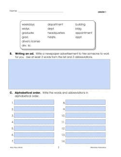 Google Classroom Activities: Work Place Words - Life-Skills Lessons