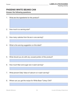 Google Slides: Labels and Packaging - Everyday-Life Reading &amp; Writing Practice