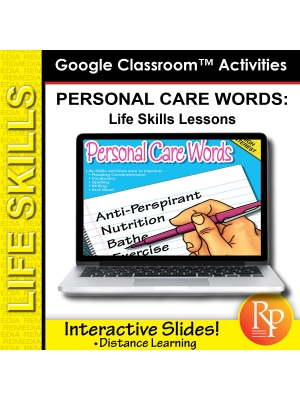 Google Classroom Activities: Personal Care Words - Life-Skills Lessons Google Classroom Activities: Personal Care Words - Life-Skills Lessons