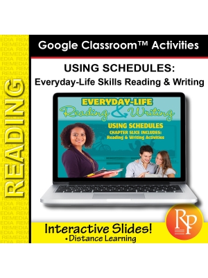 Google Slides: Using Schedules - Everyday-Life Reading & Writing Practice Google Slides: Using Schedules - Everyday-Life Reading & Writing Practice