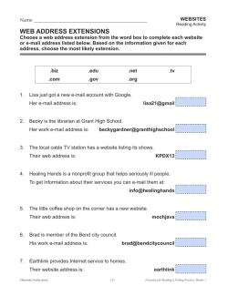 Google Slides: Using Websites and Emails - Everyday-Life Reading &amp; Writing Practice