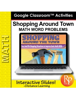 Google Slides: SHOPPING AROUND TOWN (Add Subtract Multiply Divide) Word Problems Google Slides: SHOPPING AROUND TOWN (Add Subtract Multiply Divide) Word Problems