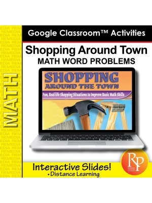 Google Slides: SHOPPING AROUND TOWN (Add Subtract Multiply Divide) Word Problems Google Slides: SHOPPING AROUND TOWN (Add Subtract Multiply Divide) Word Problems
