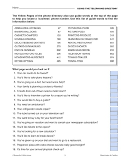 Google Slides: DIRECTORIES &amp; GUIDES: Practical Practice Reading &amp; Life Skills