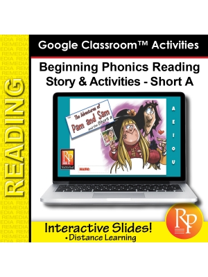 Beginning Phonics Reading - Story & Activities | Google Classroom Slides Short a Beginning Phonics Reading - Story & Activities | Google Classroom Slides Short a