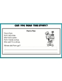 Beginning Phonics Reading - Story & Activities | Google Classroom Slides Short a