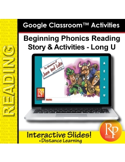 Beginning Phonics Reading - Story & Activities | Google Classroom Slides Long u Beginning Phonics Reading - Story & Activities | Google Classroom Slides Long u