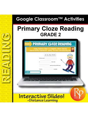 Beginning Cloze Reading Stories & Activities - Grade 2 | GOOGLE SLIDES Cloze Reading Fun Beginning Cloze Reading Stories & Activities - Grade 2 | GOOGLE SLIDES Cloze Reading Fun