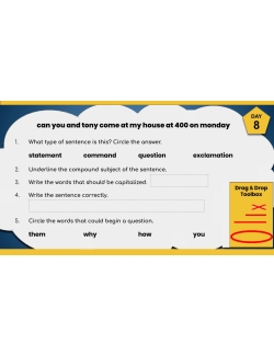 Daily Language Quickies Grade 4 (part 1) Google Classroom Version Daily Language Quickies Grade 4 (part 1) Google Classroom Version