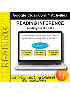 Google Classroom: Inference Reading (Self-Correcting Slides) Google Classroom: Inference Reading (Self-Correcting Slides)