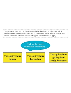 Google Classroom: Drawing Conclusions (Self-Correcting Slides)