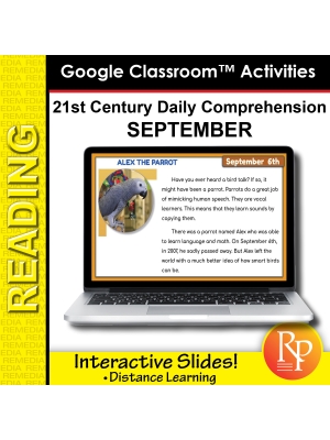 Google Classroom: September Daily Comprehension - 21st Century Google Classroom: September Daily Comprehension - 21st Century