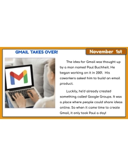 21st Century NOVEMBER DAILY COMPREHENSION: High Interest Reading GOOGLE SLIDES