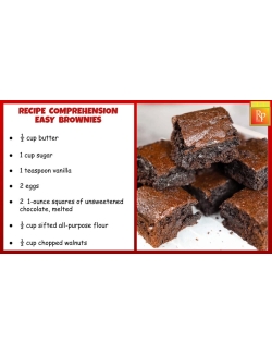 Google Slides: Recipe Comprehension 1 - Life Skills Task Cards