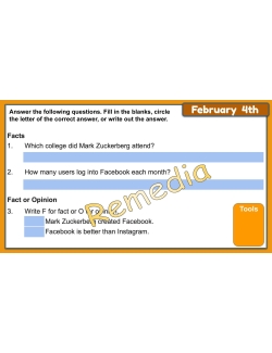 21st Century FEBRUARY DAILY COMPREHENSION: High Interest Reading Google Lessons