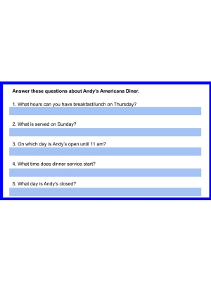 Daily Life Skills 1 GOOGLE: Reading & Understanding Signs & Hours Of Operation Daily Life Skills 1 GOOGLE: Reading & Understanding Signs & Hours Of Operation
