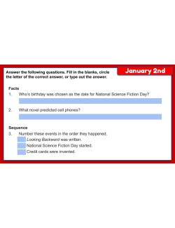 21st Century Daily Comprehension January Google Slides