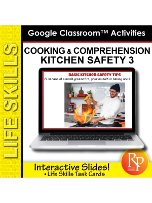 Kitchen Safety 3: Cooking & Life Skills Activities | Food Prep | Google Slides Kitchen Safety 3: Cooking & Life Skills Activities | Food Prep | Google Slides