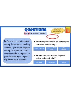 Using a Checking Account: Life Skills Task Cards | Consumer Skills | GOOGLE Activity