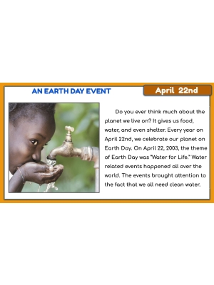FREE Earth Day Google Slides Activities: Non Fiction - Daily Comprehension FREE Earth Day Google Slides Activities: Non Fiction - Daily Comprehension