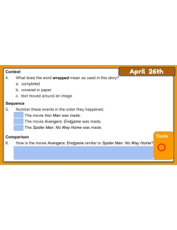 FREE Marvel Movies Google Slides Activities: Non Fiction - Daily Comprehension FREE Marvel Movies Google Slides Activities: Non Fiction - Daily Comprehension