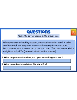Google Slides: Bank Account Practice - Debit cards - Task Cards Google Slides: Bank Account Practice - Debit cards - Task Cards