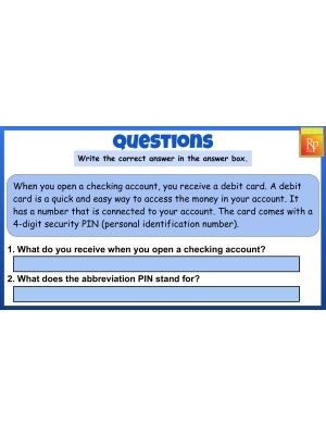 Google Slides: Bank Account Practice - Debit cards - Task Cards Google Slides: Bank Account Practice - Debit cards - Task Cards