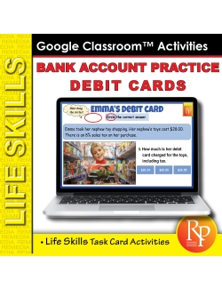 Google Slides: Bank Account Practice - Debit cards - Task Cards Google Slides: Bank Account Practice - Debit cards - Task Cards