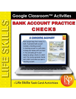 Google Slides: Bank Account Practice - Checks - Task Cards Google Slides: Bank Account Practice - Checks - Task Cards