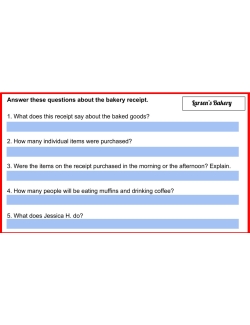 Reading Receipts 2 GOOGLE: Real-Life Reading