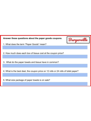 Reading Coupons Level 2: Functional Life Skills - Comprehension Activities - Google Slides Reading Coupons Level 2: Functional Life Skills - Comprehension Activities - Google Slides