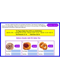 Consumer Percents: Calculating Sales Tax Google Slides - Level 1 