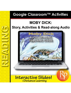 Google Slides: Moby Dick - Abridged Story, Activities &amp; Audio