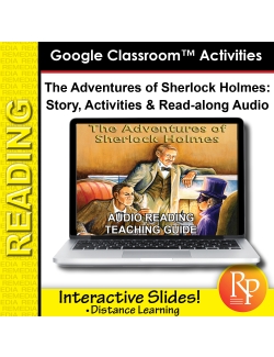 Google Slides: &quot;The Adventures of Sherlock Holmes&quot; Abridged Story, Activities &amp; Audio