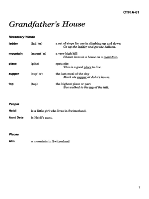 Google Slides: "Heidi" Abridged Story, Activities & Audio Google Slides: "Heidi" Abridged Story, Activities & Audio