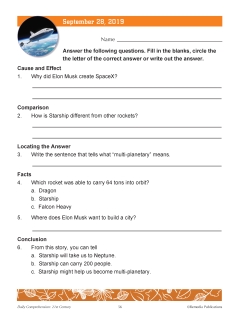 SEPTEMBER Daily Comprehension: Nonfiction Passages | Google & PDF eBook Set SEPTEMBER Daily Comprehension: Nonfiction Passages | Google & PDF eBook Set