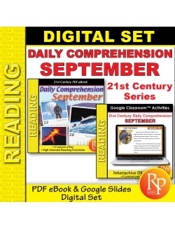 SEPTEMBER Daily Comprehension: Nonfiction Passages | Google & PDF eBook Set SEPTEMBER Daily Comprehension: Nonfiction Passages | Google & PDF eBook Set